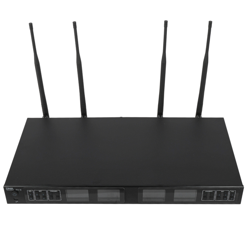 DNA RV-8 zestaw bezprzewodowy 8x mikrofon doręczny - 3 - Zestawy bezprzewodowe doręczne - DNA RV-8 zestaw bezprzewodowy 8x bater