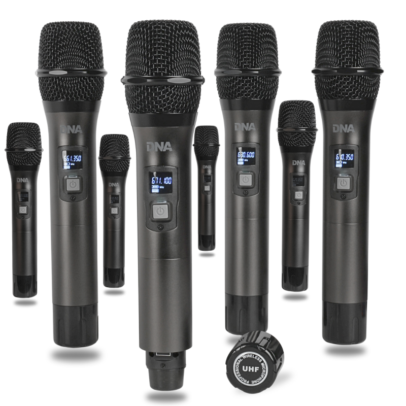 DNA RV-8 zestaw bezprzewodowy 8x mikrofon doręczny - 11 - Zestawy bezprzewodowe doręczne - DNA RV-8 zestaw bezprzewodowy 8x bate