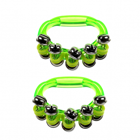 Kera Audio G12B zielony - Janczary - 1 - Dzwonki - Janczary zielone, wykonanie z plastiku, dzwonki stalowe, rozmiar 10.0 x 8.5 c
