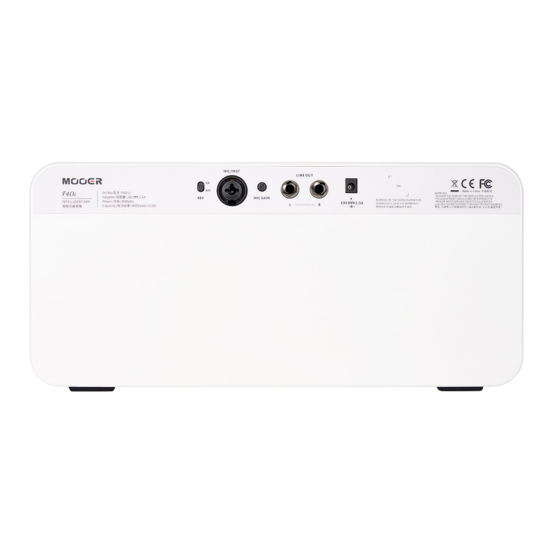 Mooer F40i Multi-Effects & Modeling Guitar Combo, 40 Watt Snowfall White - 7 - Comba gitarowe - MOOER F40i Snowfall White Intell