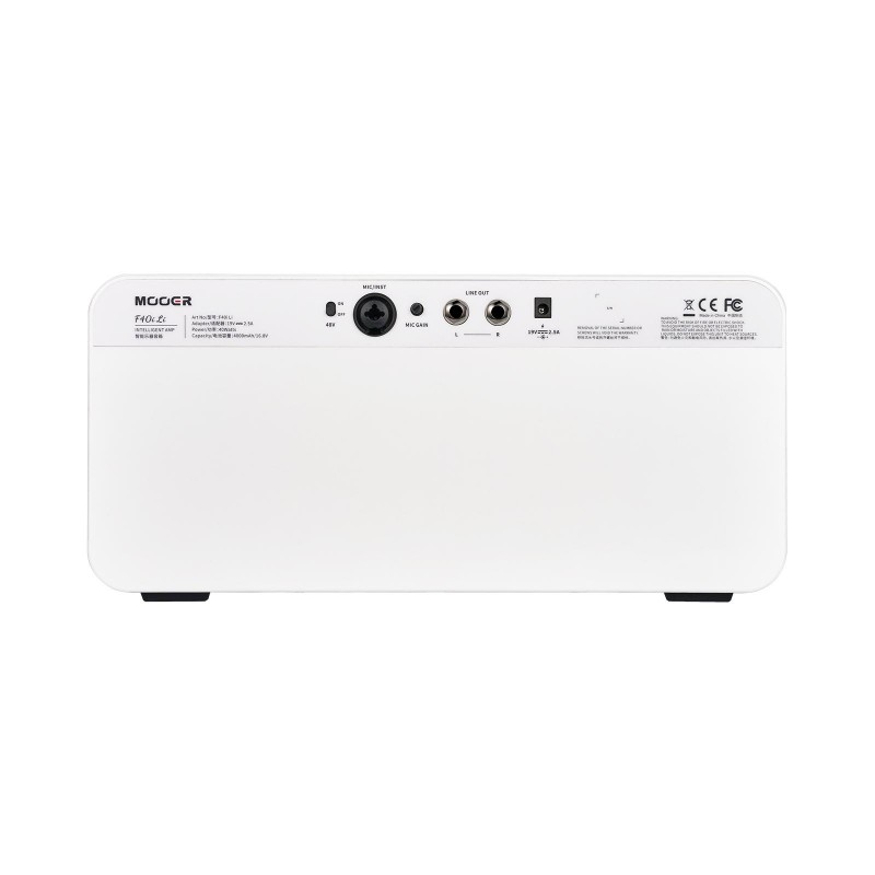 Mooer F40i Li Multi-Effects & Modeling Guitar Combo, 40 Watt, with Battery Snowfall White - 4 - Comba gitarowe - MOOER F40i Li I