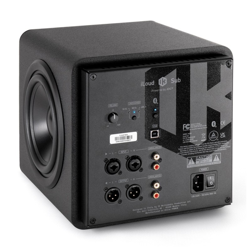 IK Multimedia iLoud Subwoofer Aktywny Subwoofer Studyjny - 5 - Niskotonowe studyjne - Ultrakompaktowy subwoofer aktywny 6.5in., 