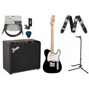 Gitara elektryczna Squier Sonic Tele BK + wzmacniacz 25W + kabel w zestaw