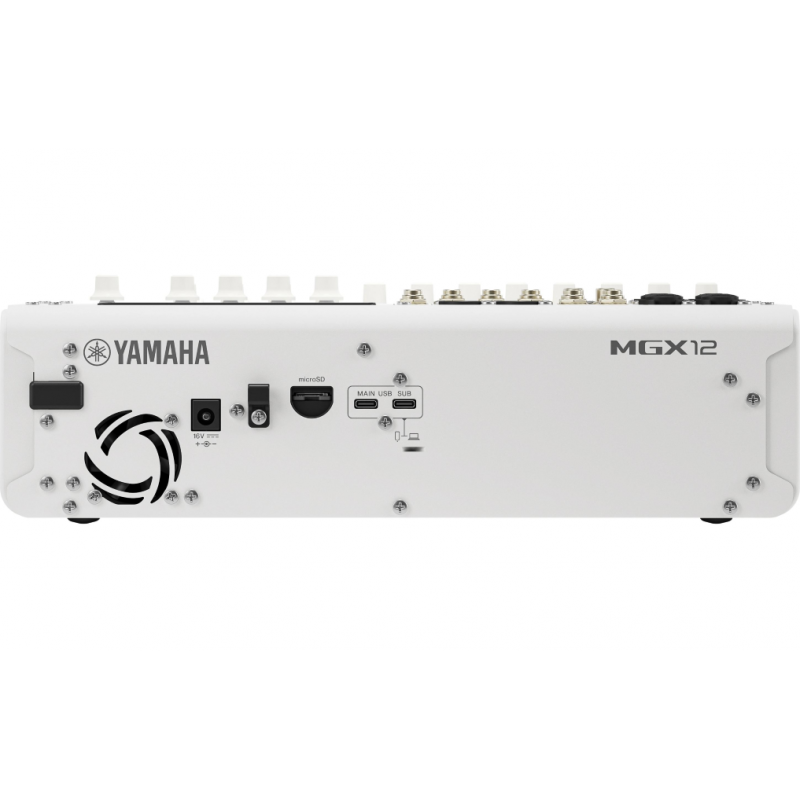 Yamaha MGX12, white Mikser cyfrowy - 4 - Miksery cyfrowe - Yamaha MGX12 White to nowoczesny mikser cyfrowy z 12 kanałami, wysoką