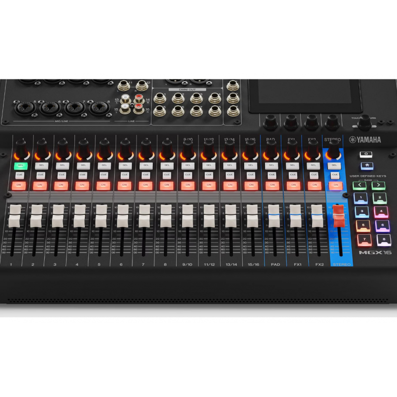 Yamaha MGX16, black Mikser cyfrowy - 8 - Miksery cyfrowe - Yamaha MGX16 Black to zaawansowany mikser cyfrowy z 16 kanałami, wyso