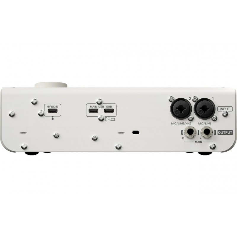 Yamaha URX22 WH Interfejs audio - 6 - Interfejsy audio - Yamaha URX22 WH to kompaktowy interfejs audio USB 2×2 w eleganckim biał