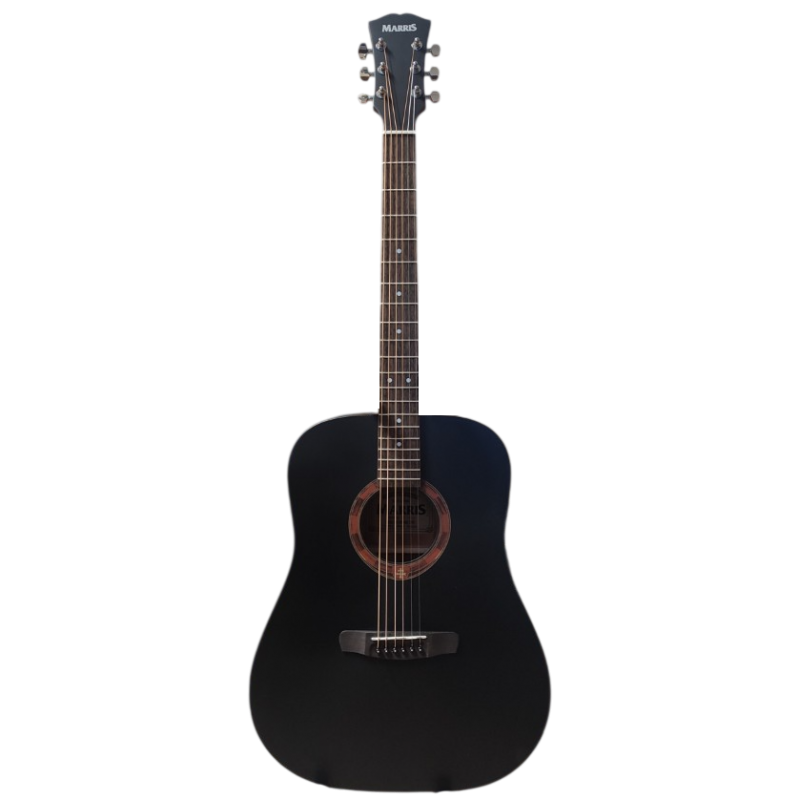 Marris D OPBK - gitara akustyczna - 1 - Gitary akustyczne - Marris D OPBK to gitara akustyczna typu Dreadnought w czarnym wykońc