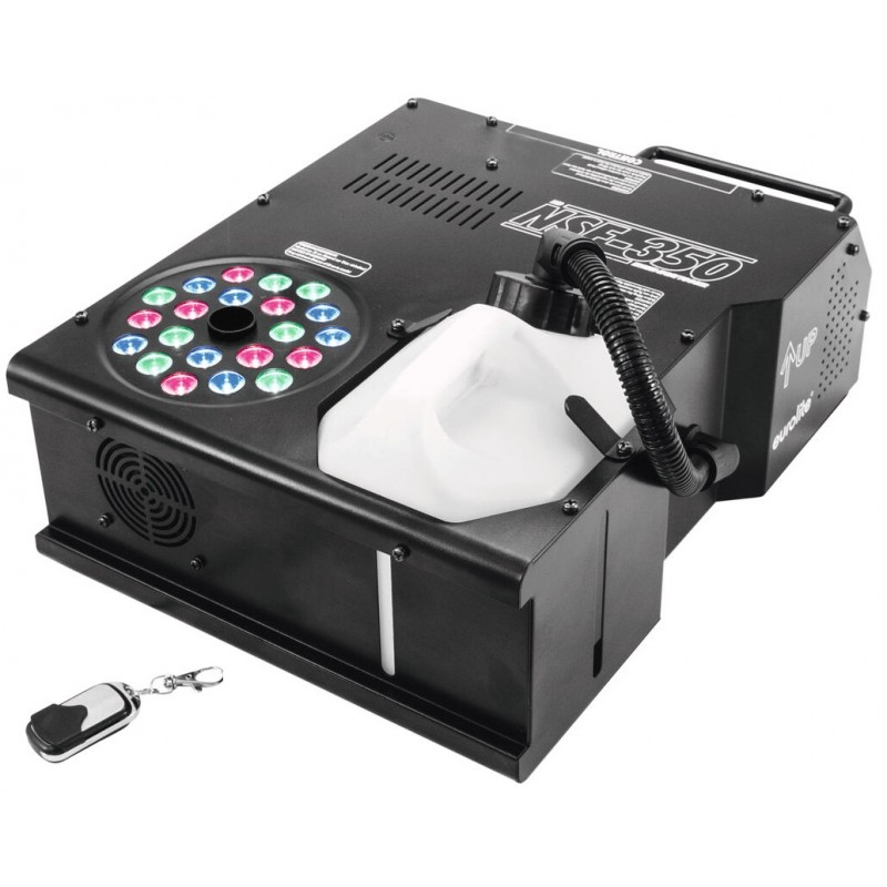 Eurolite NSF-350 LED - wytwornica dymu z efektem LED - 1 - Wytwornice dymu - Hybrydowa wytwornica mgły z wyjściem pionowym i int