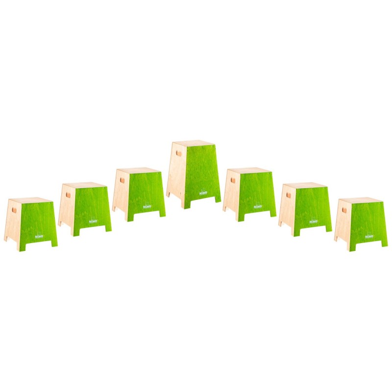 NINO Percussion NINOSET990GR Stackable Classroom - Zestaw Cajonów