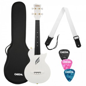 Cascha Carbon Fibre Set White - Ukulele koncertowe