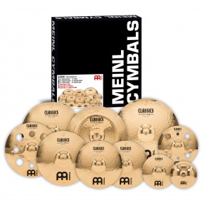 Meinl Cymbals CC4680-TRB Classics Custom Brilliant Triple Bonus - Zestaw talerzy perkusyjnych