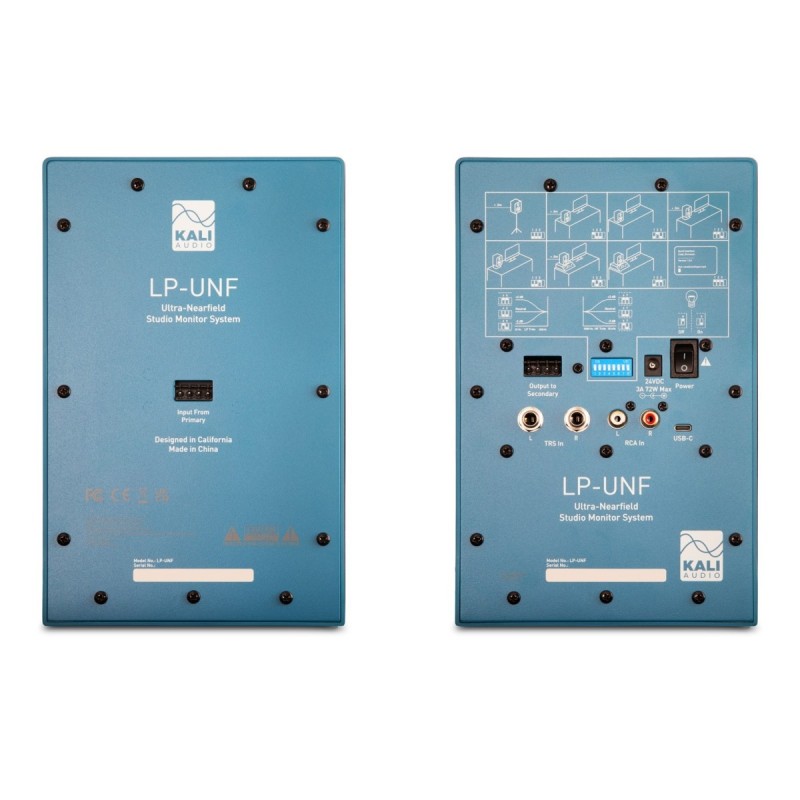 Kali Audio LP-UNFB Pacific Blue - Para monitorów odsłuchowych, niebieskie - 2 - Monitory studyjne - Kali Audio LP-UNFB Pacific B
