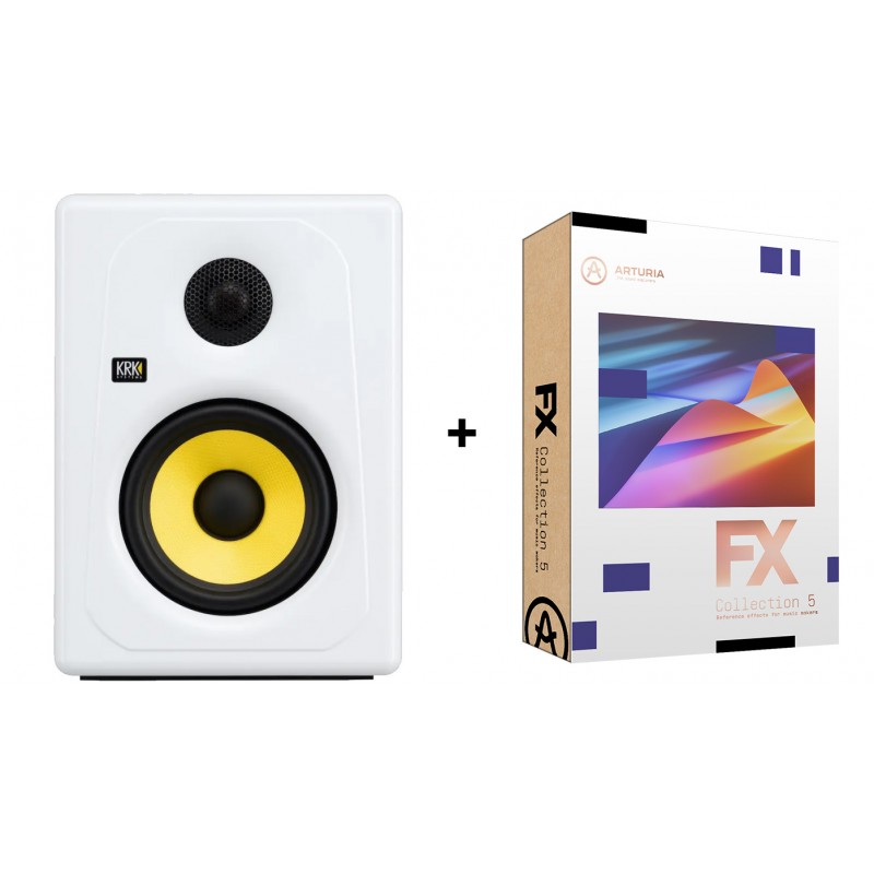 KRK Kreate 5 White - Monitor studyjny + FX Collection 5 Gratis na rok - 1 - Monitory studyjne - Monitory studyjne z serii KRK Kr