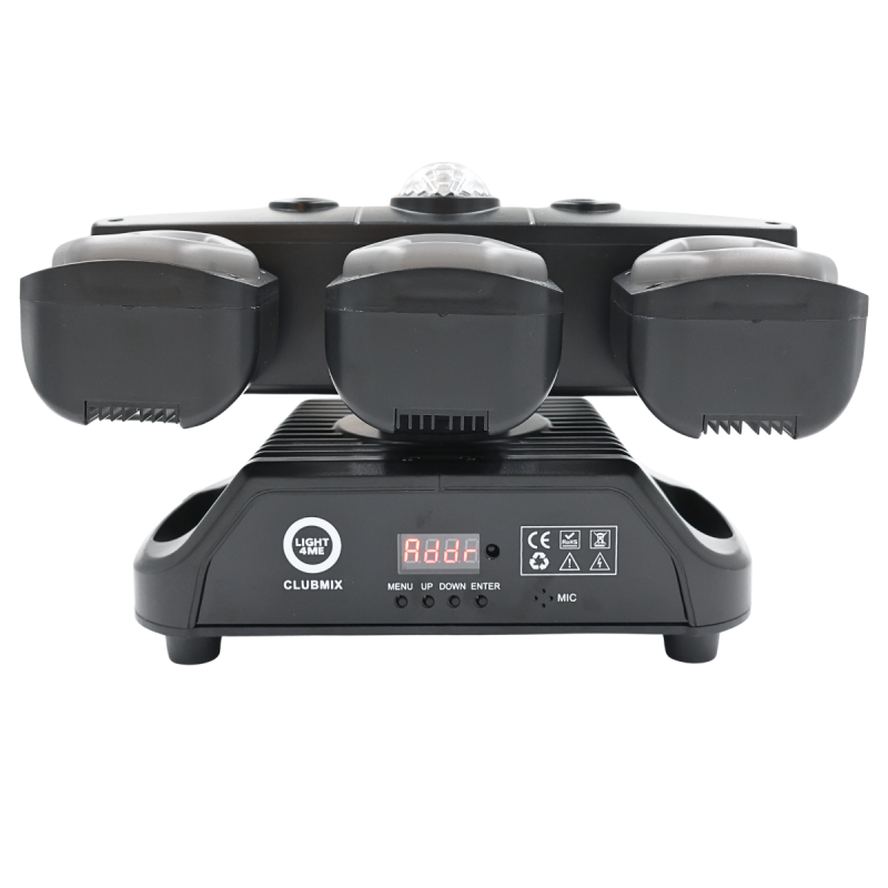 LIGHT4ME CLUBMIX ruchomy multiefekt oświetleniowy 6w1 LED DMX - 3 - Strona główna - LIGHT4ME CLUBMIX ruchomy multiefekt oświetle