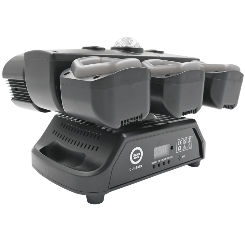 LIGHT4ME CLUBMIX ruchomy multiefekt oświetleniowy 6w1 LED DMX - 4 - Strona główna - LIGHT4ME CLUBMIX ruchomy multiefekt oświetle