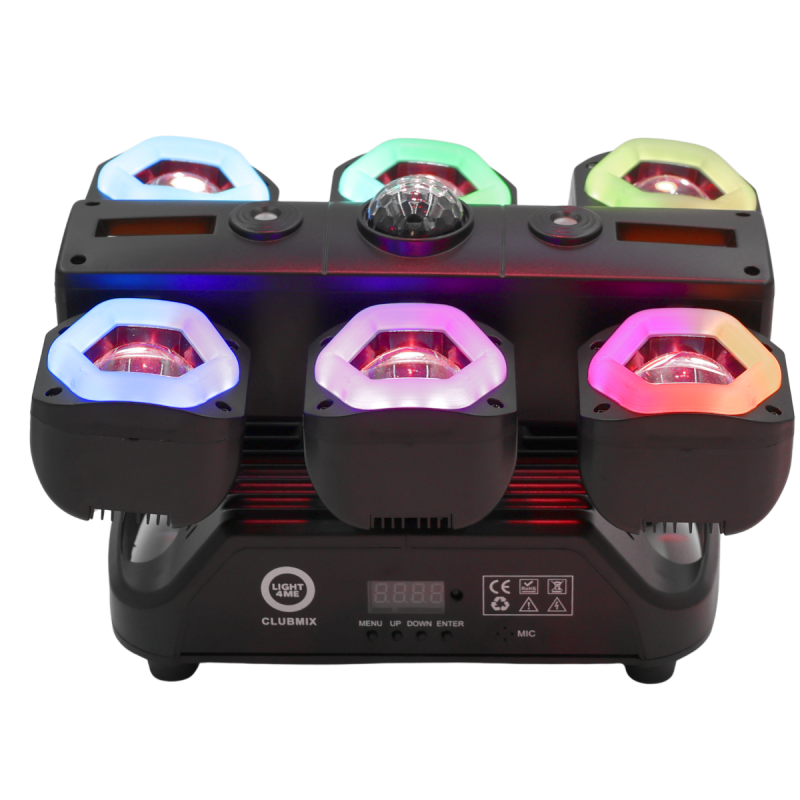 LIGHT4ME CLUBMIX ruchomy multiefekt oświetleniowy 6w1 LED DMX - 18 - Strona główna - LIGHT4ME CLUBMIX ruchomy multiefekt oświetl