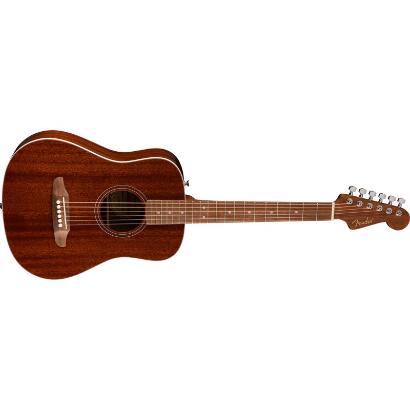 Fender California Standard Redondo Mini Natural Sapele - Gitara akustyczna z pokrowcem