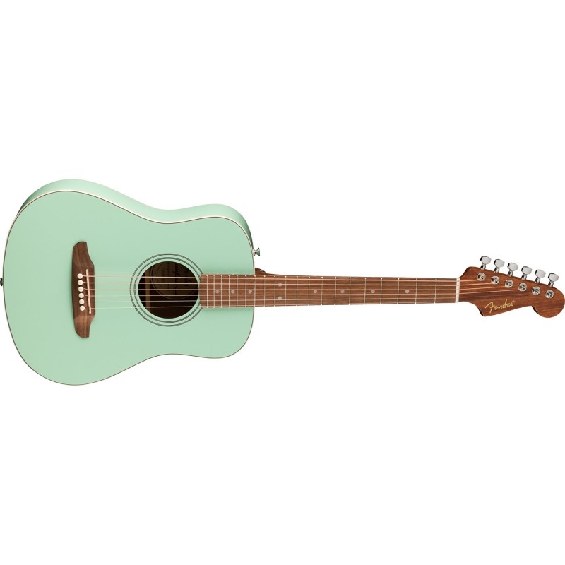 Fender California Standard Redondo Mini Surf Green - Gitara akustyczna z pokrowcem