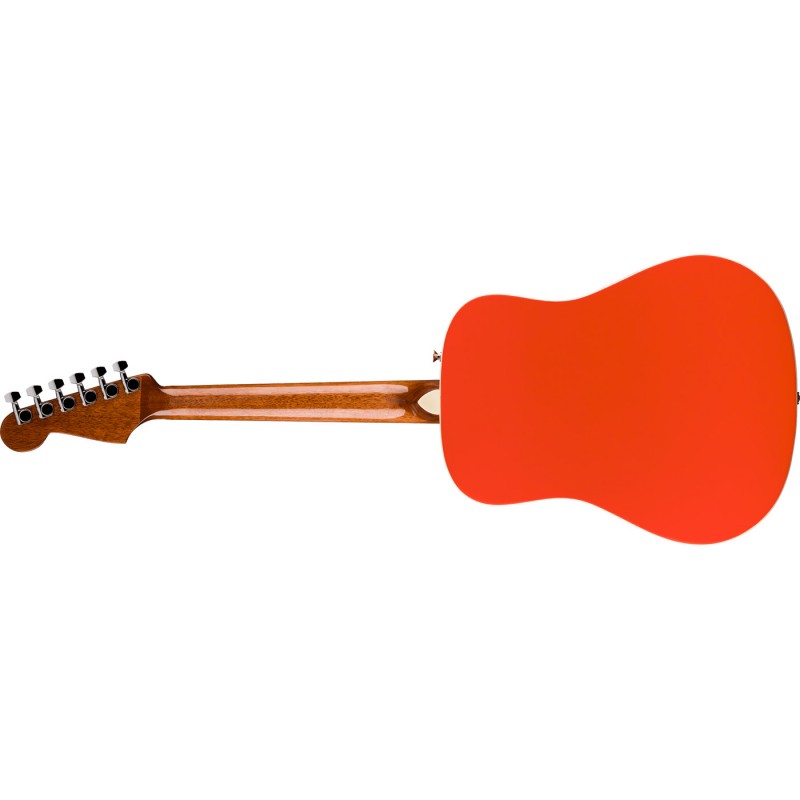 Fender California Standard Redondo Mini Fiesta Red - Gitara akustyczna z pokrowcem