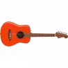 Fender California Standard Redondo Mini Fiesta Red - Gitara akustyczna z pokrowcem