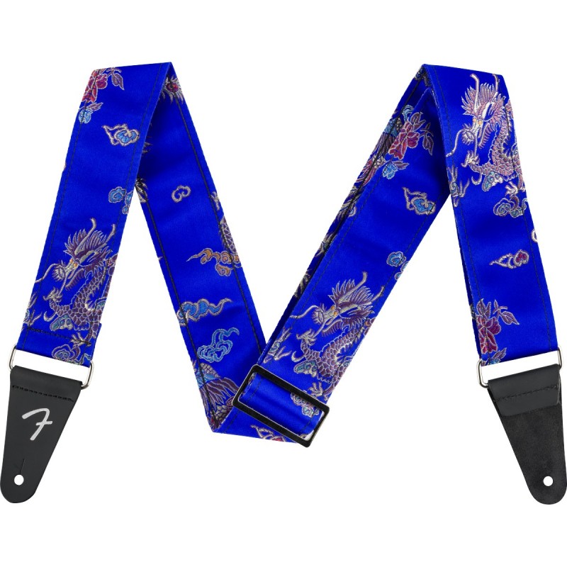 Fender Satin Dragon Straps Royal Blue - Pasek do gitary