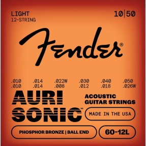 Fender AuriSonic Phosphor Bronze 12-String - Sruny do gitary akustycznej .010 - .050