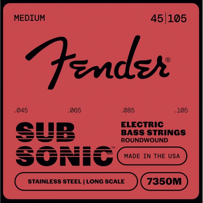 Fender SubSonic 7350M Stainless Roundwound - Sruny do gitary basowej .045 - .105