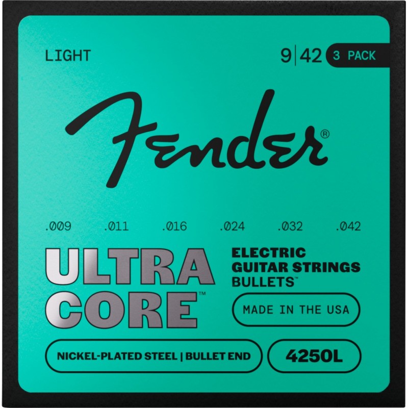 Fender UltraCore 4250L (3-Pack) - Sruny do gitary elektrycznej .009 - .042