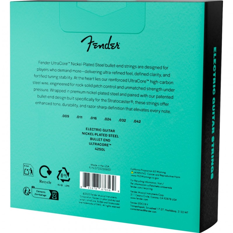 Fender UltraCore 4250L (3-Pack) - Sruny do gitary elektrycznej .009 - .042