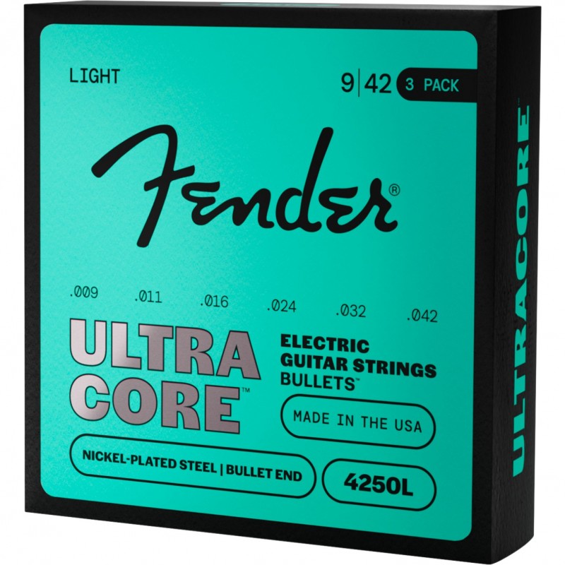 Fender UltraCore 4250L (3-Pack) - Sruny do gitary elektrycznej .009 - .042