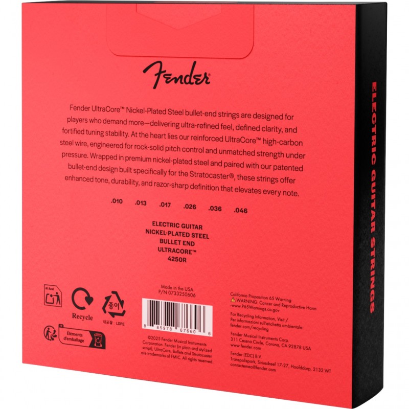 Fender UltraCore 4250R (3-Pack) - Sruny do gitary elektrycznej .010 - .046