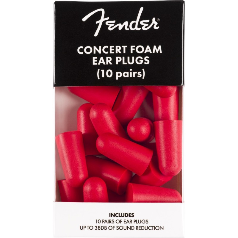 Fender Concert Foam Ear Plugs - Zatyczki do uszu (10 par)