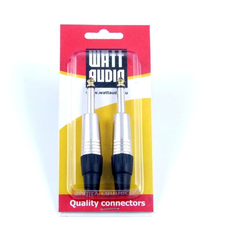 Watt Audio Jack mono 1/4" kpl. 2 szt. Profesjonalne wtyki audio - 1 - Złącza, wtyki, przejściówki - Zestaw najwyższej jakości wt