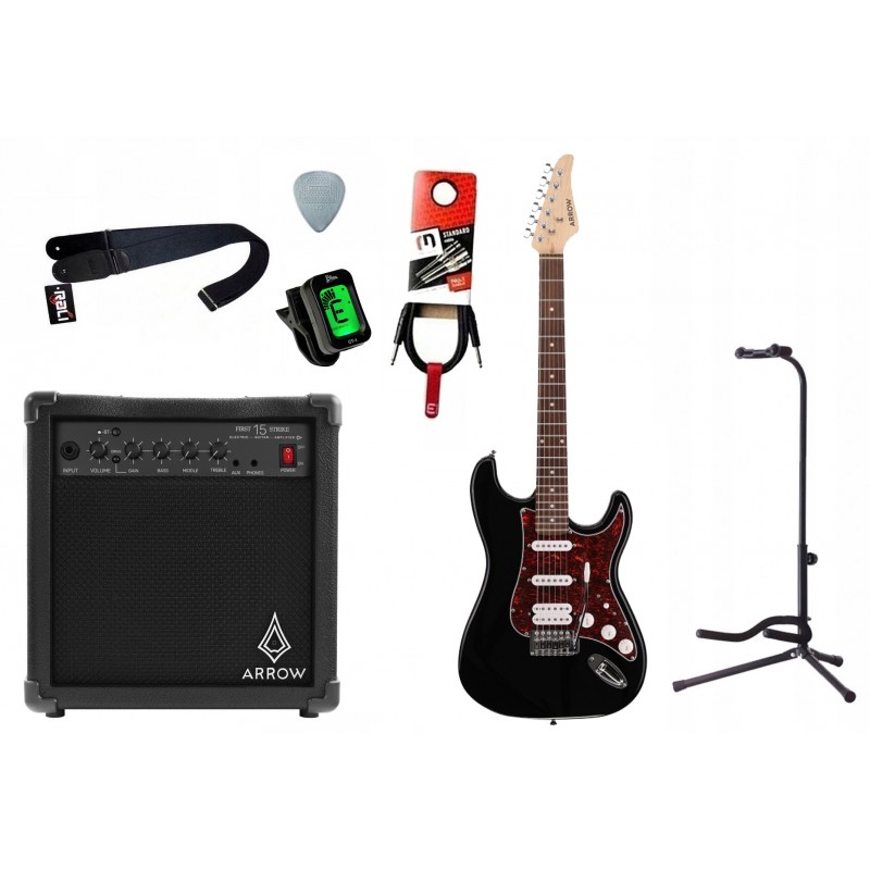 Gitara elektryczna Arrow Tonecaster 211 DB + wzmacniacz 15W + kabel w zestawie - 1 - Elektryczne ze wzmacniaczem - Gitara elektr