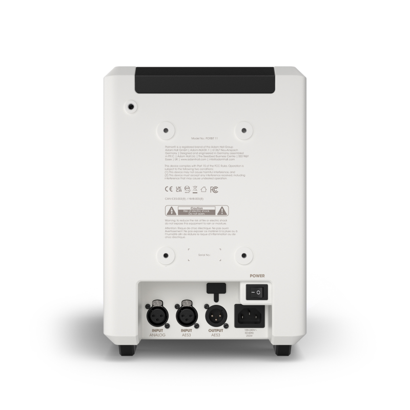 Palmer ORBIT 11W Aktywny współosiowy monitor studyjny, biały - 4 - Monitory studyjne - Aktywny współosiowy 3-drożny biały monito