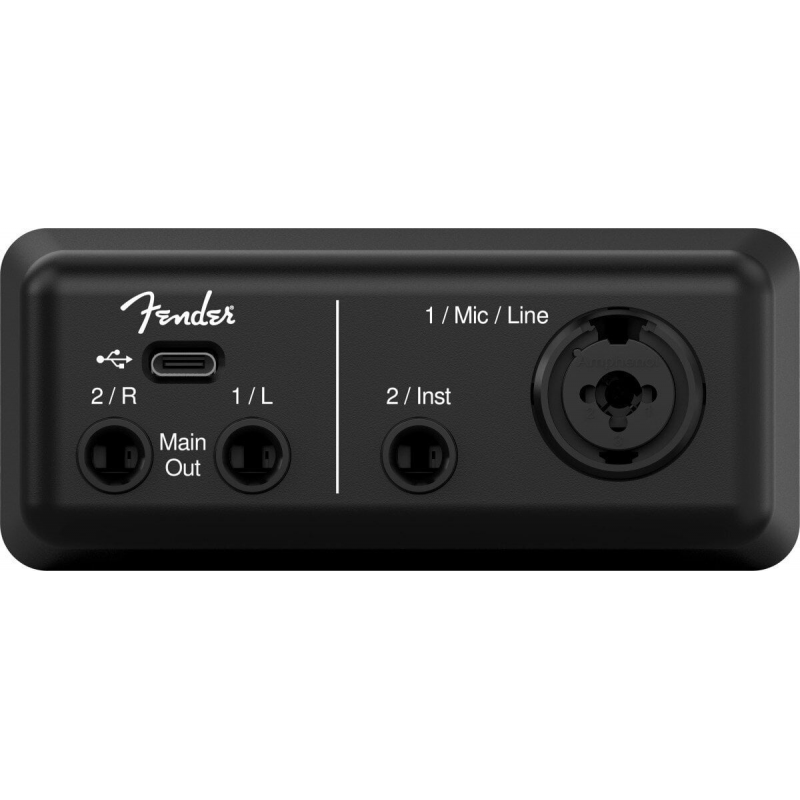 Fender AudioBox GO Interfejs audio USB-C - 2 - Interfejsy audio - Interfejs audio 2x2 USB-C (24-bit/96 kHz), zasilany z magistra