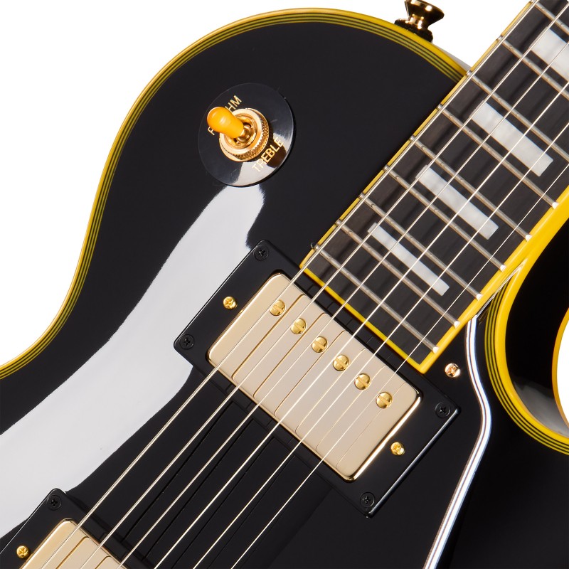 Epiphone Joe Bonamassa '59 Les Paul Custom Bigsby Antique Ebony gitara elektryczna - 5 - Gitary elektryczne - 
