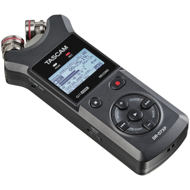 Tascam DR-07XP - Przenośny rejestrator cyfrowy - 2 - Rejestratory - Przenośny rejestrator cyfrowy ręczny DR-07XP umożliwia łatwe