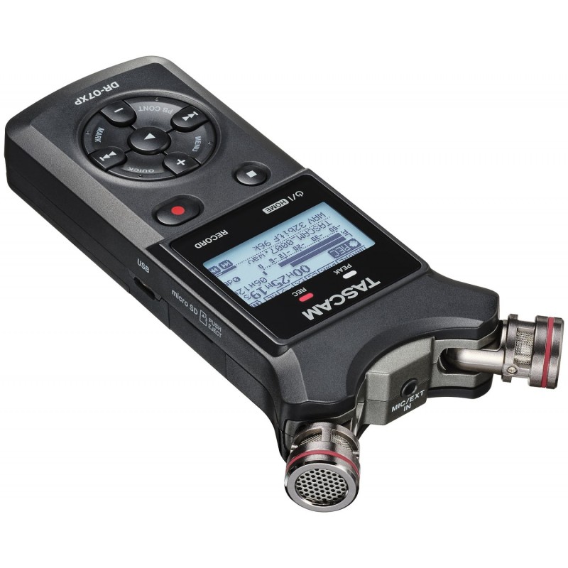 Tascam DR-07XP - Przenośny rejestrator cyfrowy - 3 - Rejestratory - Przenośny rejestrator cyfrowy ręczny DR-07XP umożliwia łatwe
