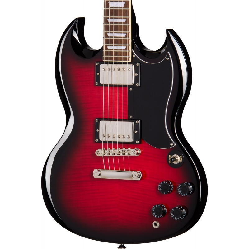 Epiphone SG Tribute Plus Cherry Burst gitara elektryczna - 3 - Gitary elektryczne - Gitara elektryczna Epiphone SG Tribute Plus 