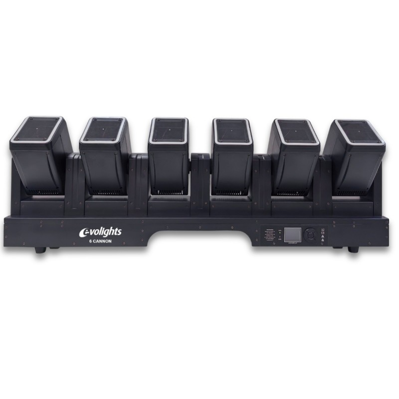 Evolights 6 Cannon - Belka oświetleniowa z 6 głowicami ruchomymi Beam
