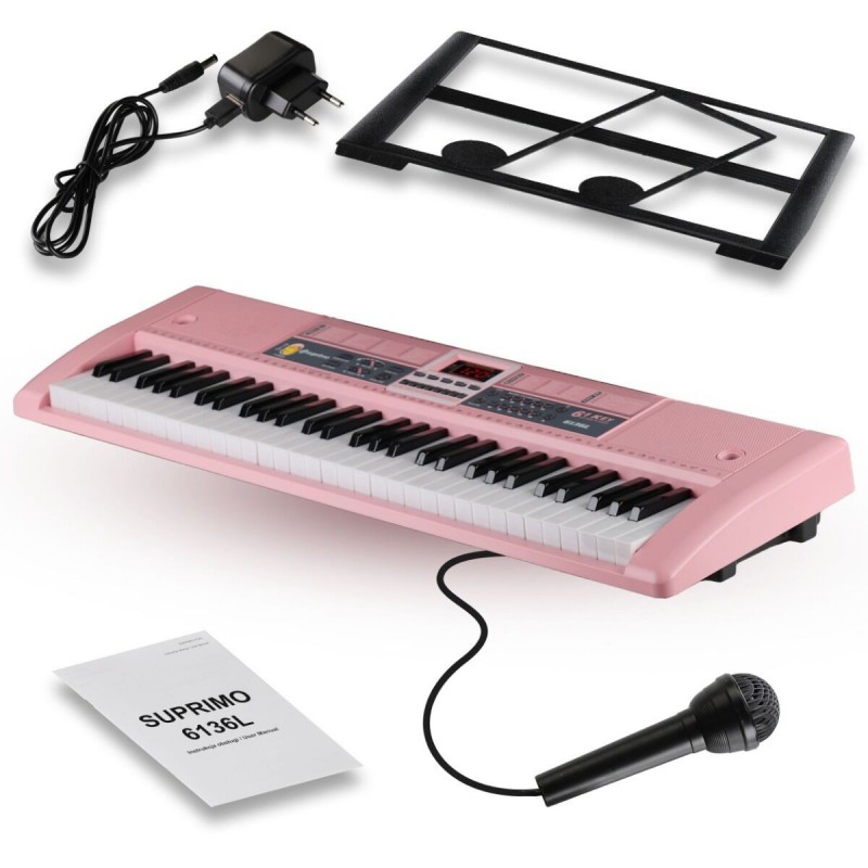 Suprimo 6136L PK - Keyboard edukacyjny dla dzieci