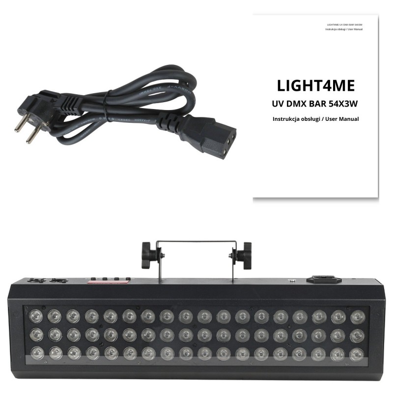 Light4Me UV DMX Bar 54x3W - Listwa UV LED