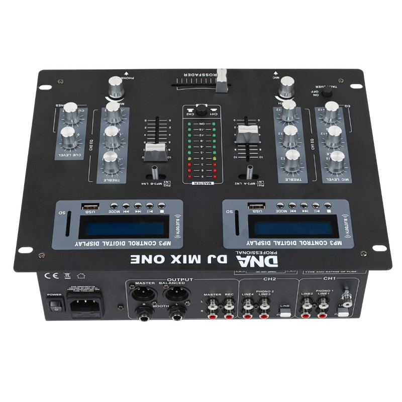 DNA DJ Mix One - Mikser analogowy z Bluetooth, USB i SD
