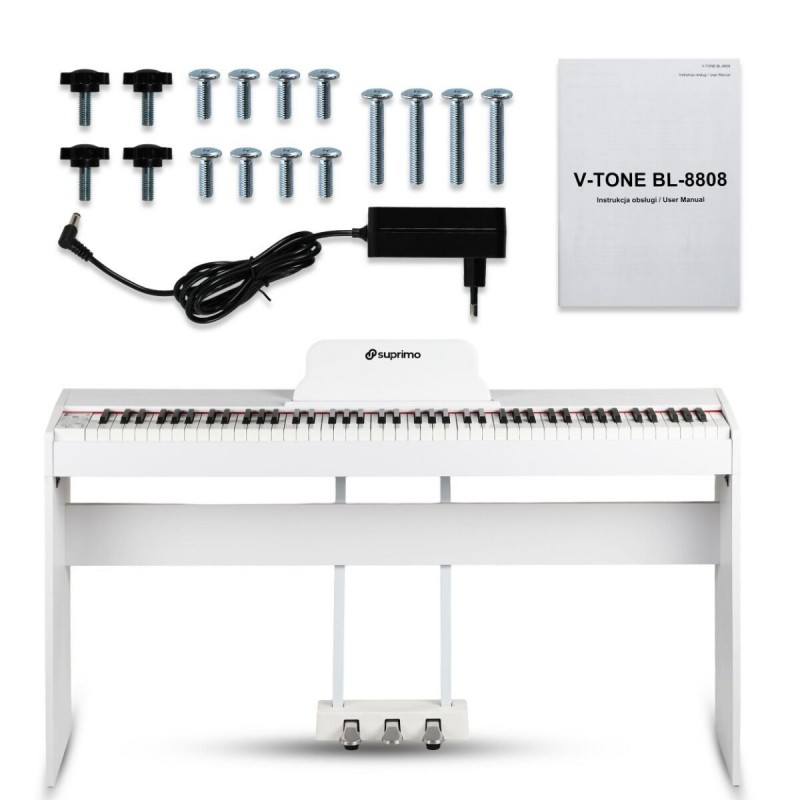 Suprimo SDP88 WH - Pianino cyfrowe dla początkujących