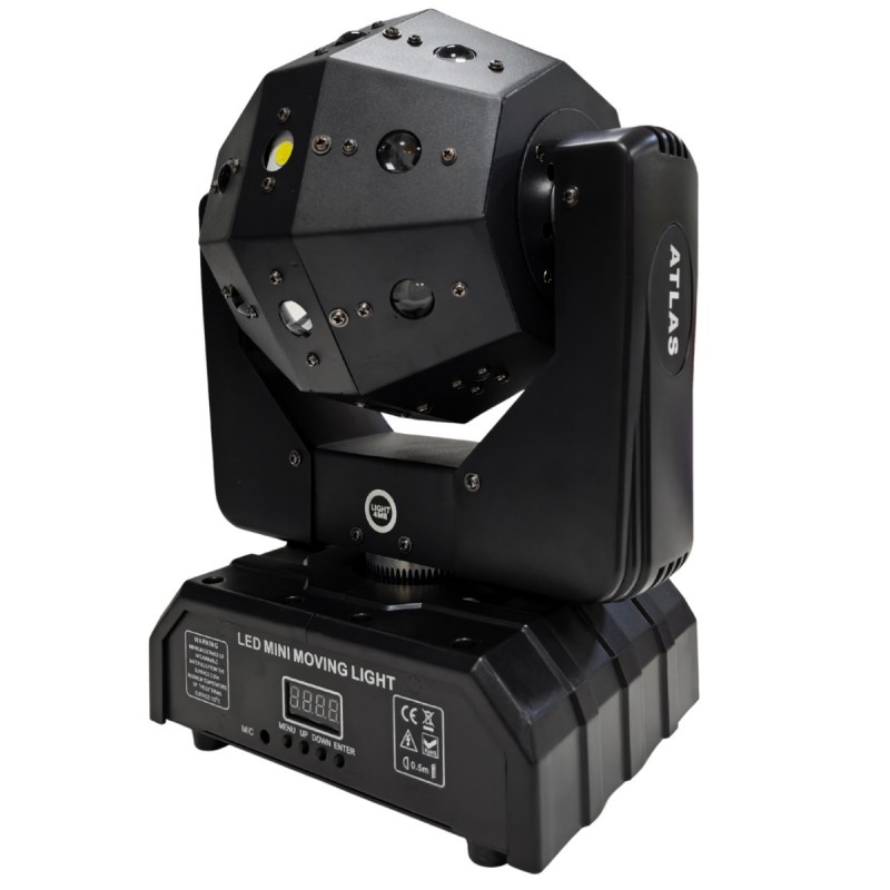 Light4Me Atlas - Ruchomy multiefekt świetlny 4w1