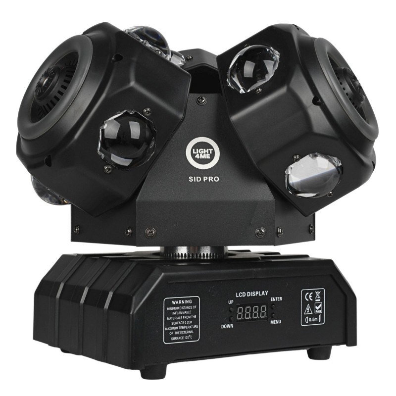 Light4Me Sid Pro - Ruchomy multiefekt świetlny 5w1