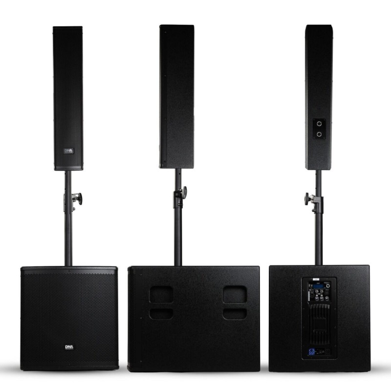 DNA BSX15 zestaw nagłośnieniowy aktywny system słupkowy 450W RMS - 6 - Systemy słupkowe - DNA BSX15 to aktywny zestaw nagłośnien