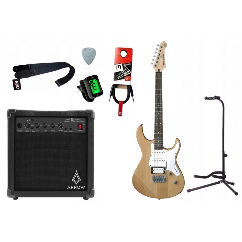 Gitara elektryczna Yamaha Pacifica 112V YNS+ wzmacniacz 15W + kabel  w zestawie