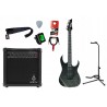 Gitara elektryczna Ibanez GRG120QASPBKG + wzmacniacz 15W + kabel  w zestawie